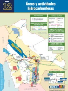 Mapa Áreas y actividades hidrocarburíferas