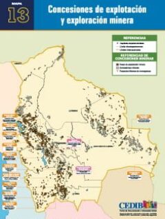 Mapa Concesiones de explotación y exploración minera