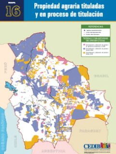 Mapa Propiedad agraria tituladas y en proceso de titulación