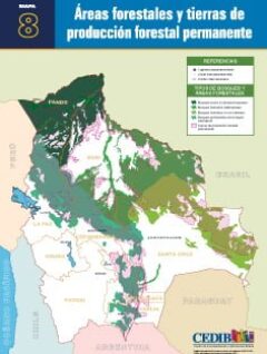 Mapa Áreas forestales y tierras de producción forestal permanente
