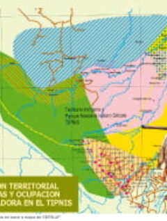 Mapa ocupación territorial por etnias y ocupación colonizadora en el TIPNIS | Petropress 27