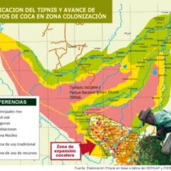 Zonificación del TIPNIS y avance de cultivos de coca en zona colonización