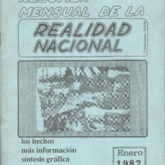 Resumen de la Realidad Nacional (Enero 1987)