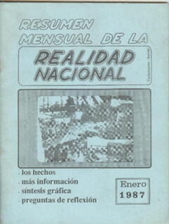 Resumen de la Realidad Nacional (Enero 1987)