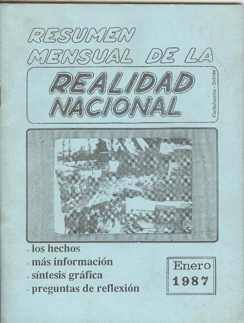 Resumen de la Realidad Nacional (Enero 1987)