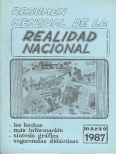 Resumen de la Realidad Nacional (Marzo 1987)