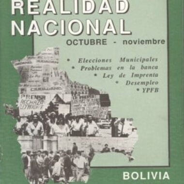 Resumen mensual de la Realidad Nacional (Octubre – Noviembre 1987)