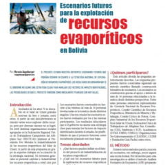 Escenarios futuros para la explotación de recursos evaporíticos en Bolivia (Petropress 30, 1.13)