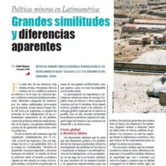 Políticas mineras en Latinoamérica: Grandes similitudes y diferencias aparentes (Petropress 30, 1.13)