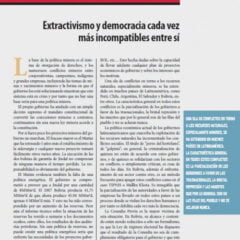 Extractivismo y democracia cada vez más incompatibles entre sí, Editorial (Petropress 29, 9.12)