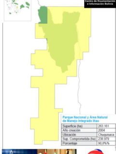 Superposición Bloque Azero (Gazprom y Total) con Parque Nacional Iñao