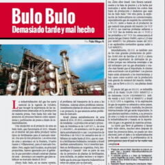 Bulo Bulo: Demasiado tarde y mal hecho (Petropress 32, 12.13)