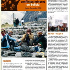 Crónica de conflictos mineros en Bolivia, Junio – Noviembre 2013 (Petropress 32, 12.13)