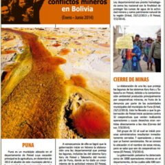 Crónica de conflictos mineros en Bolivia Enero – Junio 2014 (Petropress 33, 10.14)
