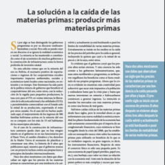 Petropress 34 Editorial | La solución a la caída de las materias primas producir más materias primas