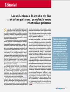 Petropress 34 Editorial | La solución a la caída de las materias primas producir más materias primas