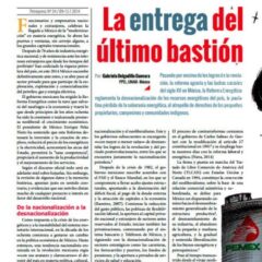 Petropress 34 | Reforma Energética en México la entrega del último bastión