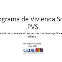 Programa de Vivienda Social: Importancia de su evaluación