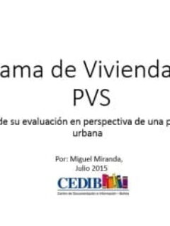 Programa de Vivienda Social: Importancia de su evaluación