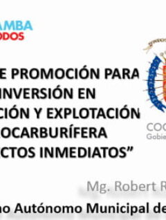 Ley 767 de promoción para la inversión en exploración y explotación hidrocarburífera (3.2.16)