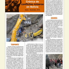 Crónica de conflictos mineros en Bolivia (Enero – Noviembre, 2015) (Petropress Nº 35, 3.16)