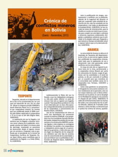 Petropress 35 | Cronología de conflictos mineros en Bolivia enero a noviembre 2015