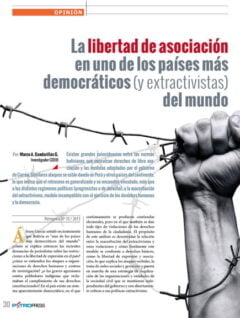 La libertad de asociación en uno de los países más democráticos (y extractivistas) del mundo (Petropress Nº 35, 3.16)