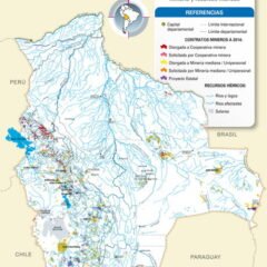 Mapa Mineria y recursos hídricos