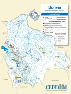 Mapa Minería y recursos hídricos