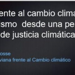 Retos frente al Cambio Climático y el Extractivismo (Teresa Hosse, PBCC)