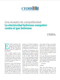 Una muestra de competitividad | La electricidad boliviana competirá contra el gas boliviano