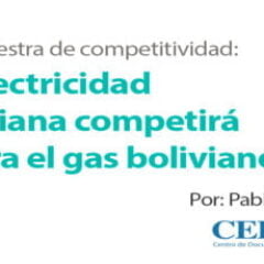 Una muestra de competitividad: La electricidad boliviana competirá  contra el gas boliviano (CEDIB, 2.3.17)