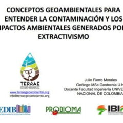 Contaminación minera: perspectiva geológica. Julio Fierro Morales, Universidad Nacional de Bogotá