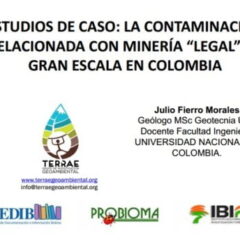 Pasivos ambientales de minería en parte alta de cuencas y sus impactos. Julio Fierro