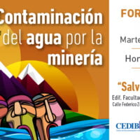 Foro público: Contaminación del agua por la minería