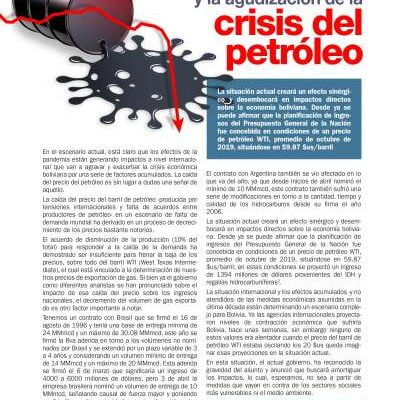 La pandemia y la agudización de la crisis del petróleo