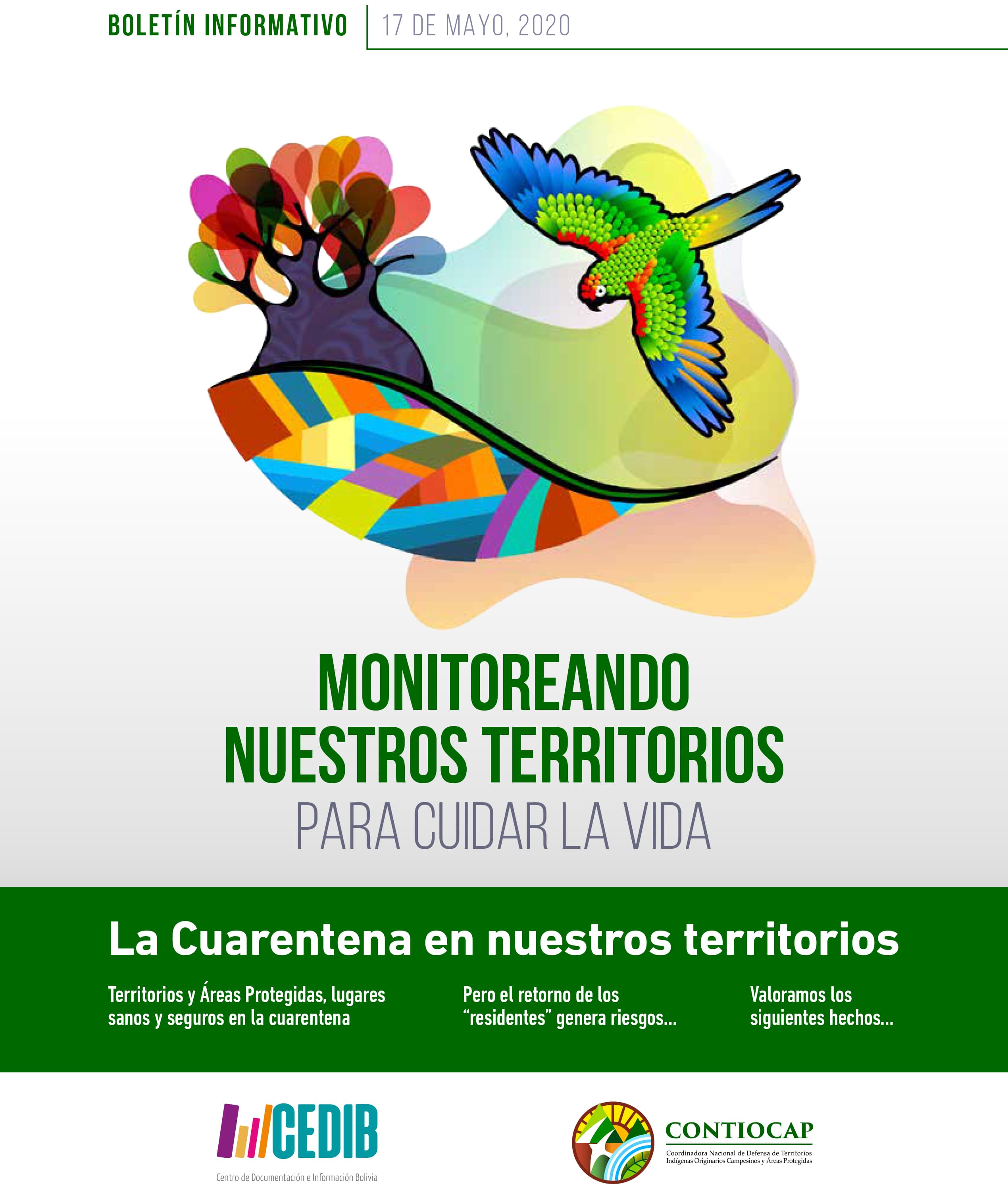 Monitoreando nuestros territorios para cuidar la vida – Boletín CONTIOCAP #1