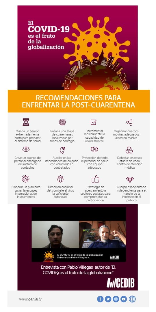 Recomendaciones para enfrentar la post-cuarentena