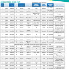 Cronología Detalle de pacientes positivos con COVID19 en Bolivia | 28 junio 2020