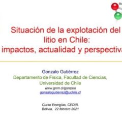 Situación de la explotación del litio en Chile: impactos, actualidad y perspectivas
