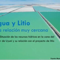 Agua y Litio. Una relación muy cercana (8.2.21)