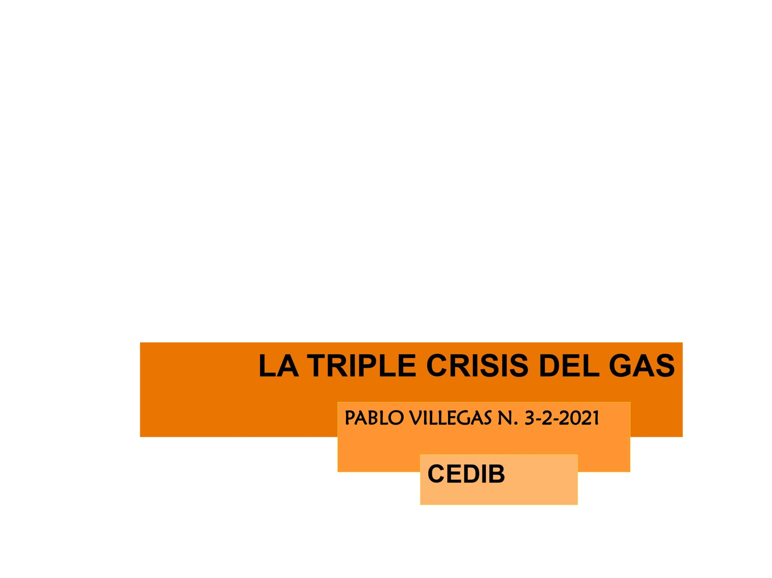 La triple crisis del gas (3.2.21)