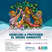 Conferencia internacional. Derecho a proteger el medio ambiente