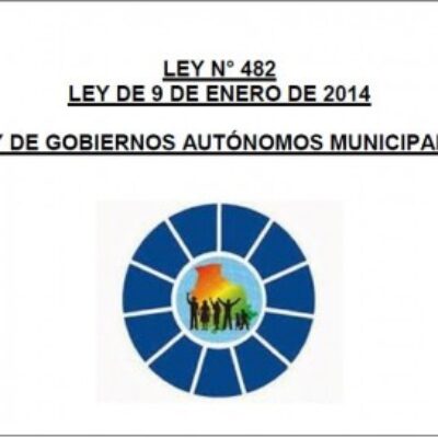 *Ley de Gobiernos Autónomos Municipales (09.01.2014)
