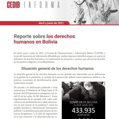 Boletin Derechos Humanos en Bolivia