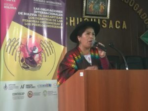 Toribia Lero Quispe - Coordinadora Andina de Organizaciones Indíegnas 