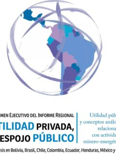 Utilidad privada, despojo público. Resumen ejecutivo del informe regional sobre utilidad pública