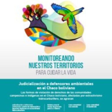 Monitoreando No. 5: Judicialización a defensores ambientales en el Chaco boliviano