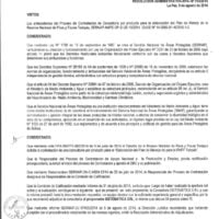 Resolucion Administrativa SERNAP Tariquia 2014