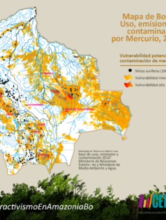 Mapa emisiones demercurio en Bolivia